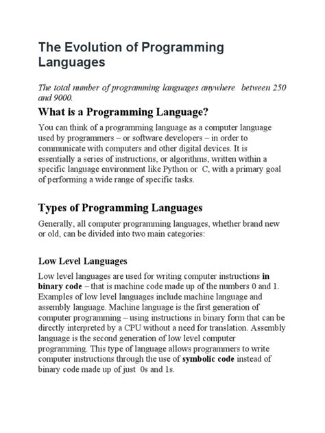 Programming Language Evolution に対する画像結果