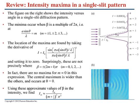 Image result for Diffraction at a Single Slit Pattern