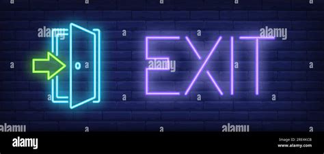 Image result for Neon Exit Sign