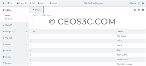 Image result for DBMS SQL Online Compiler