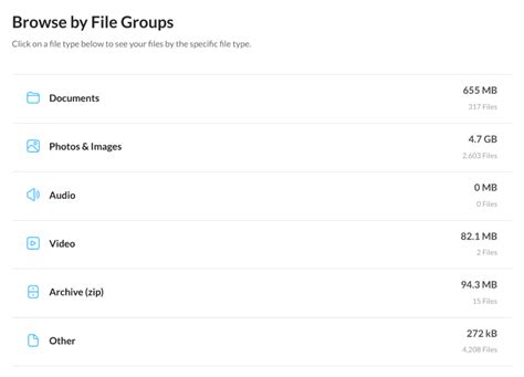 Toradh íomhá ar Browse File Types