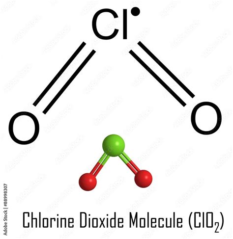 Image result for ClO2 Lewis Structure Model