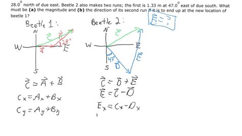 Toradh íomhá ar Vector Addition Sample Problems