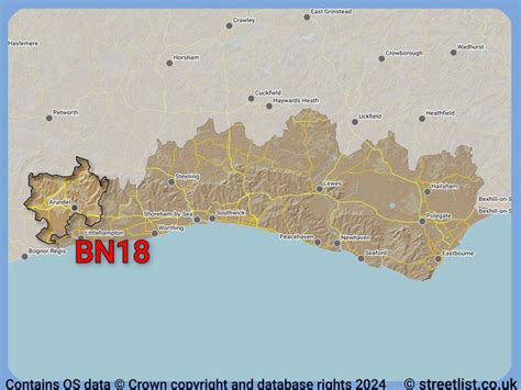 Image result for BN Postcode Region