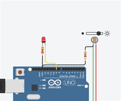 Afbeeldingsresultaten voor Schematic for a Light Sensor Arduino