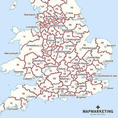 Afbeeldingsresultaten voor Postcode Map of Yorkshire