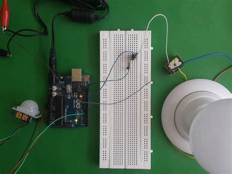 Image result for PIR Sensor Arduino Code with LED Breadboard