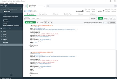 User View Database に対する画像結果
