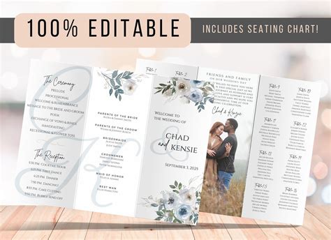 Image result for Wedding Program Layout