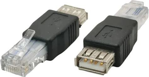 Multiple USB Type A Female To RJ45 Male Ethernet LAN Network Router Socket Plug Adapter