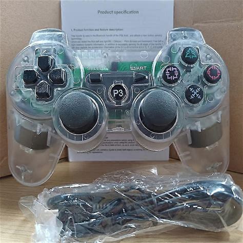 For Sony Ps3 Controller Support Bluetooth Wireless Gamepad For Play Station 3 Joystick Console Forps3 Controle For Pc Clear