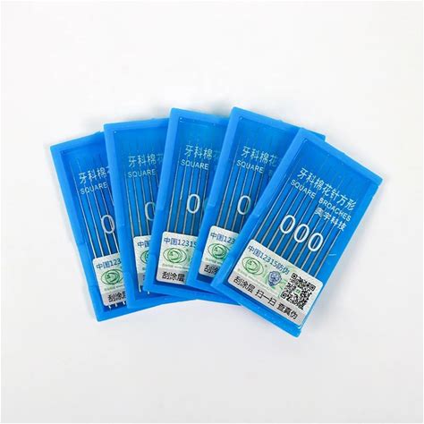 Stainless Steel Dental Hand Use Endo Root Canal File Square Barbed Broaches Without Handle