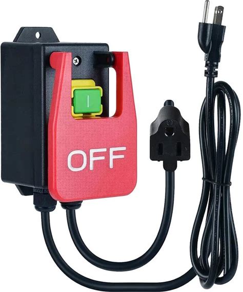 Safety Magnetic Paddle Switch For Power Tools With Male/Female Cord End Fits Router Table Or Other Power Tools