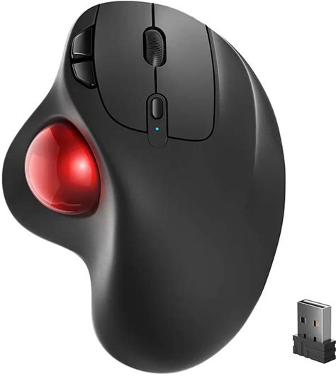 Easy Thumb Control Precise & Smooth Tracking Rechargeable Ergonomic Mouse Wireless Trackball Mouse