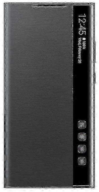 Apply To Samsung Mirror Smart View Flip-Free Answering Cover For Galaxy Note 20 / Note20 Ultra 5G Phone Led Cover S-View Cover Ef-Zn985 Mobi Black ...