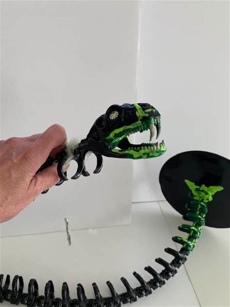 Alien Xenomorph - Head And Tail - Prop - Halloween, Spooky, Black