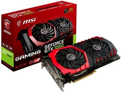 Msi GTX 1060 Gaming 6G - Graphics Card - GF GTX 1060 - 6 GB Gddr5 - Pcie 3.0 X16 - Dvi, Hdmi, 3 X Displayport