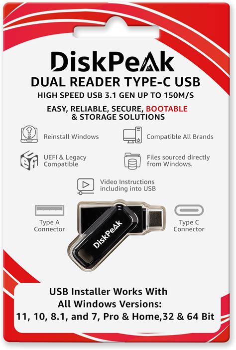 Windows 11 USB Installer & Window 10 Home Bootable Flash Drive - All In One OS Installation Media For PC, 32 & 64 Bit Software, Win 8 & 7 - Dual