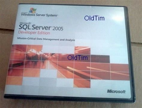 Microsoft SQL Server 2005 Developer Edition E32-00575 Complete & Legal 8 Discs. Microsoft. Servers, Development & DBMS. 882224091527.