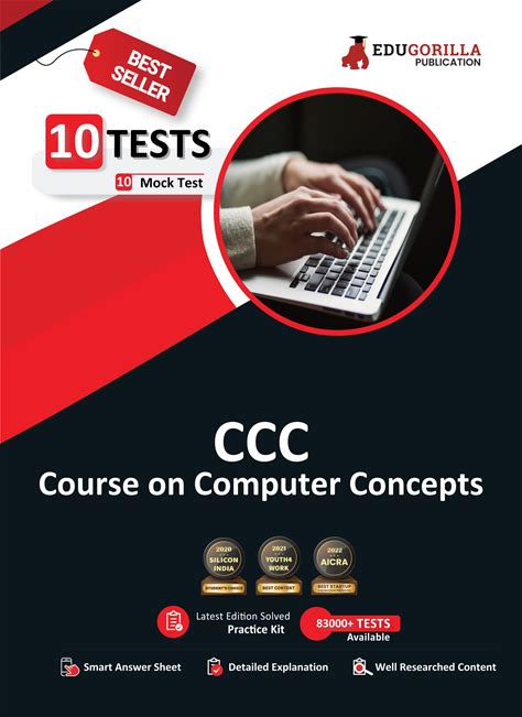 CCC Book 2023 : Course On Computer Concepts Based On NIELIT (English Edition) - 10 Full Length Mock Tests (1000 Solved Objective Questions) With Free