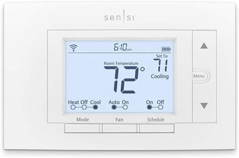 Emerson Sensi Wi-Fi Smart Thermostat For Smart Home, Pro Version, Works With Alexa, Energy Star Certified