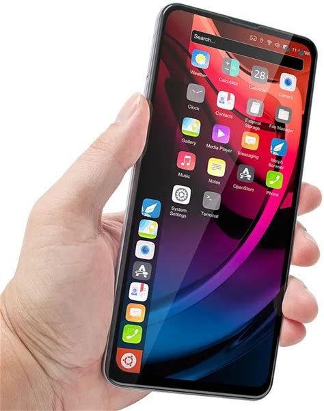 2024 New Ubuntu Linux Phone 6.7 Inch 8+128GB Linux Ubuntu Touch OS Smartphone Fingerprint Factory OEM Mobile Phone