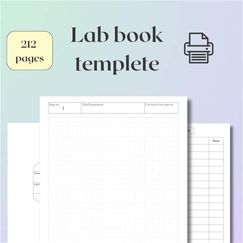 Digital Laboratory Notebook Experiment Lab Report Template Design Data Tracker Notes Sample Logbook Planner Premed Biochemistry Medschool
