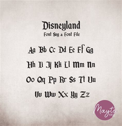 Disney Font Svg, Mickey Alphabet SVG, AI, TTF (Digital File)