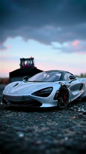 Maserati CRUSHED by Bulldozer! 🚧 Epic Toy Car Destruction Under a Storm!