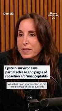 Epstein survivor calls redacted files 'unacceptable'