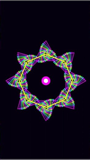 Watching this 8-pointed star spin is pure visual ASMR #113