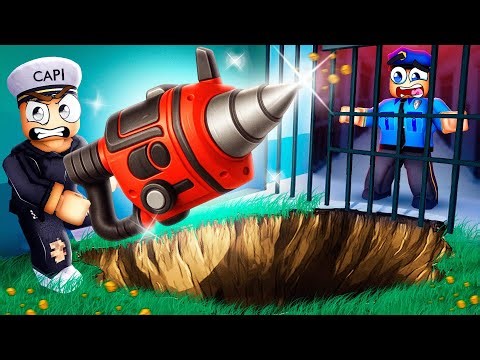 ESCAPING PRISON with GIANT ROBUX DRILL in ROBLOX