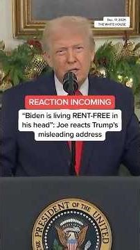 'Biden is living RENT-FREE in his head': Joe reacts to Trump's misleading address