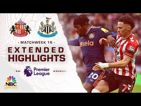 Sunderland v. Newcastle United | PREMIER LEAGUE HIGHLIGHTS | 12/14/2025 | NBC Sports