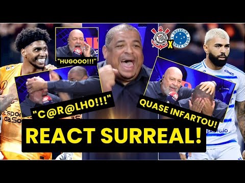 VAMPETA QUASE INFARTOU AO VIVO! | REAÇÕES dos PÊNALTIS de CORINTHIANS x CRUZEIRO! | GABIGOL VILÃO!