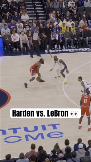 Bron tough defense on James Harden 🔒