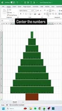 How to make an Excel Christmas Tree🎄‼️ #excel