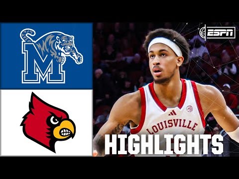 Memphis Tigers vs. Louisville Cardinals | Full Game Highlights | ESPN College Basketball