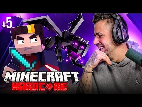 💀 MINECRAFT HARDCORE #5: El End duró menos de lo que pensé (final mega épico)