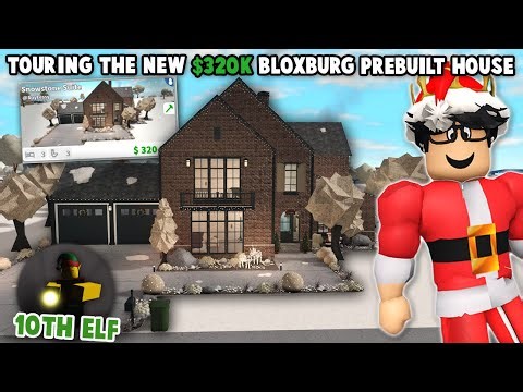 TOURING THE NEW MINI UPDATE $320K BLOXBURG PREBUILT HOUSE... 10TH ELF HUNT LOCATION