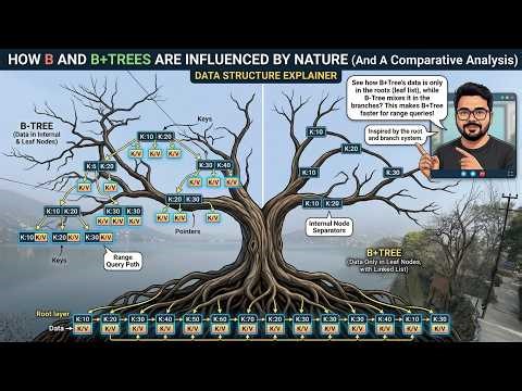 E02: B Trees vs B+ Trees (Why database Prefer B+ Tree)