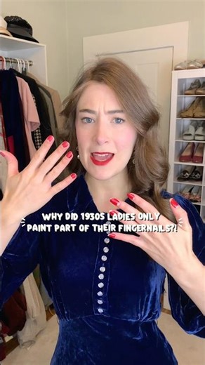 1930s nails are built different 🤷‍♀️😭 #fashionhistory #vintagenails #1930s