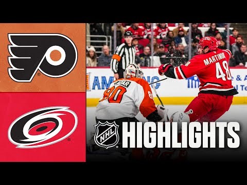 Flyers vs. Hurricanes | NHL Highlights | December 14, 2025