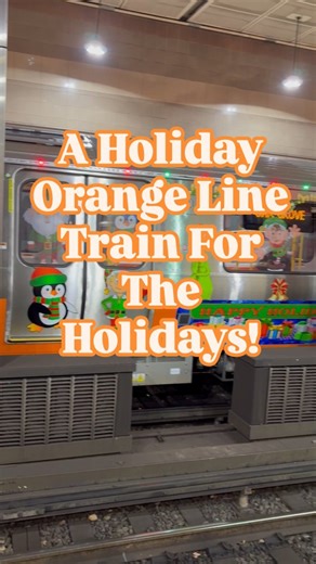 Only In Boston on Instagram: "The MBTA has rolled out a holiday-themed Orange Line train for the season. 📹: @korirahaim"