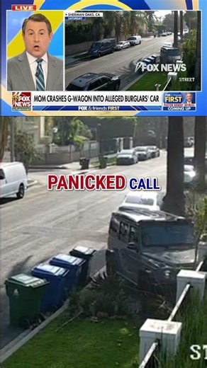 WATCH: Mom crashes car into alleged burglary getaway vehicle #foxnews #news #shorts #california