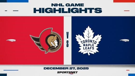 NHL Highlights | Senators vs. Maple Leafs - December 27, 2025