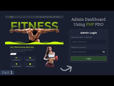 Gym Website with Admin Dashboard in PHP & MySQL | Part 1 | Database, Admin Login