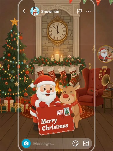 Send a holiday greeting card in DMs. 🎄✨ Go to Messages, tap Greeting Card, and spread some love with your friends. #dm #tiktokfeatures