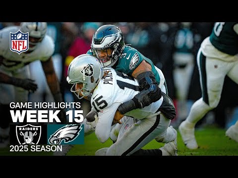 Las Vegas Raiders vs Philadelphia Eagles Game Highlights | 2025 NFL Season Week 15