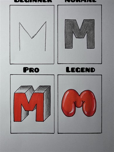 M letter drawing tutorial | drawing